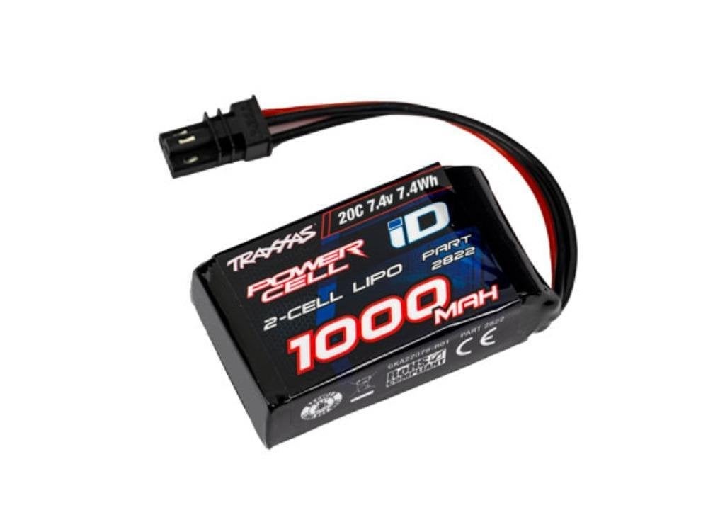 1000mAh 7.4V 2-Cell 20C LiPo batterij, Ophalen of Verzenden, Nieuw