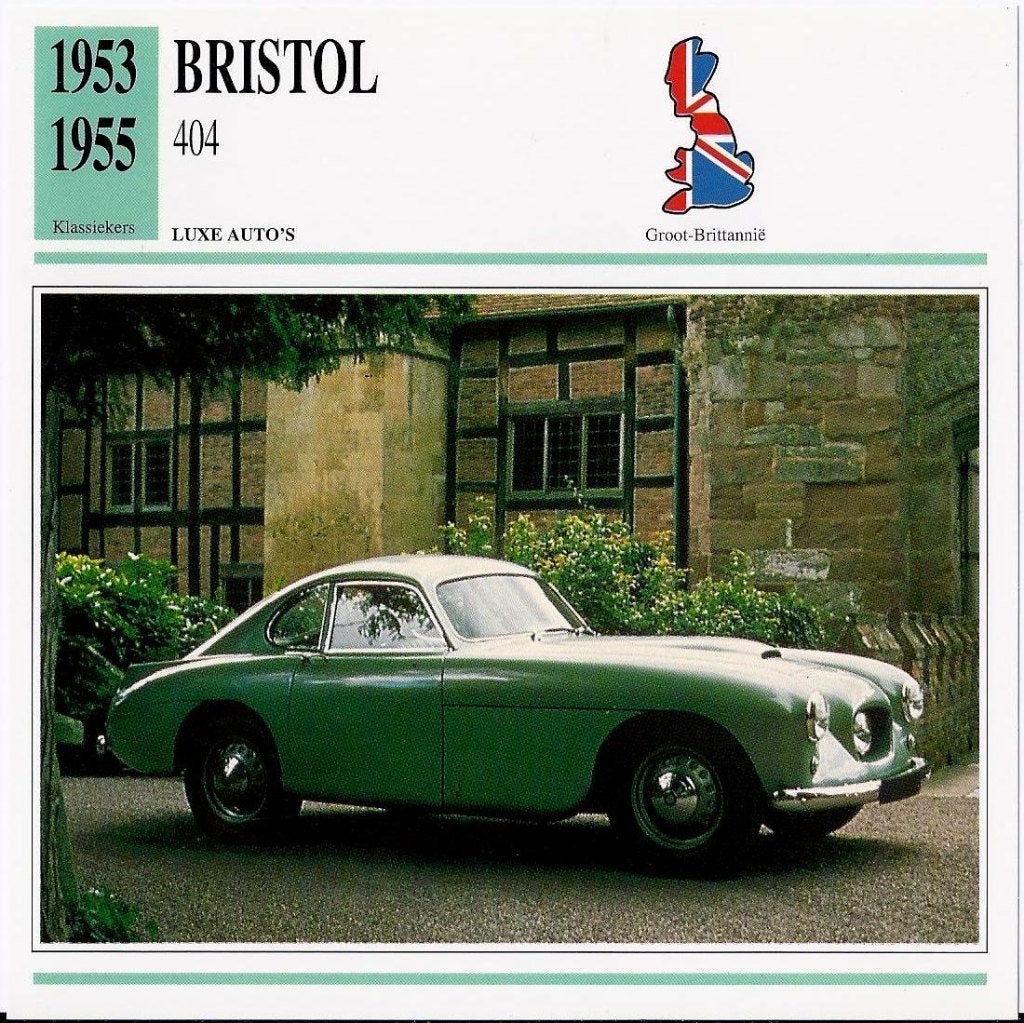 Ma117 Autokaart bristol 404, Ophalen of Verzenden, Zo goed als nieuw, Auto's