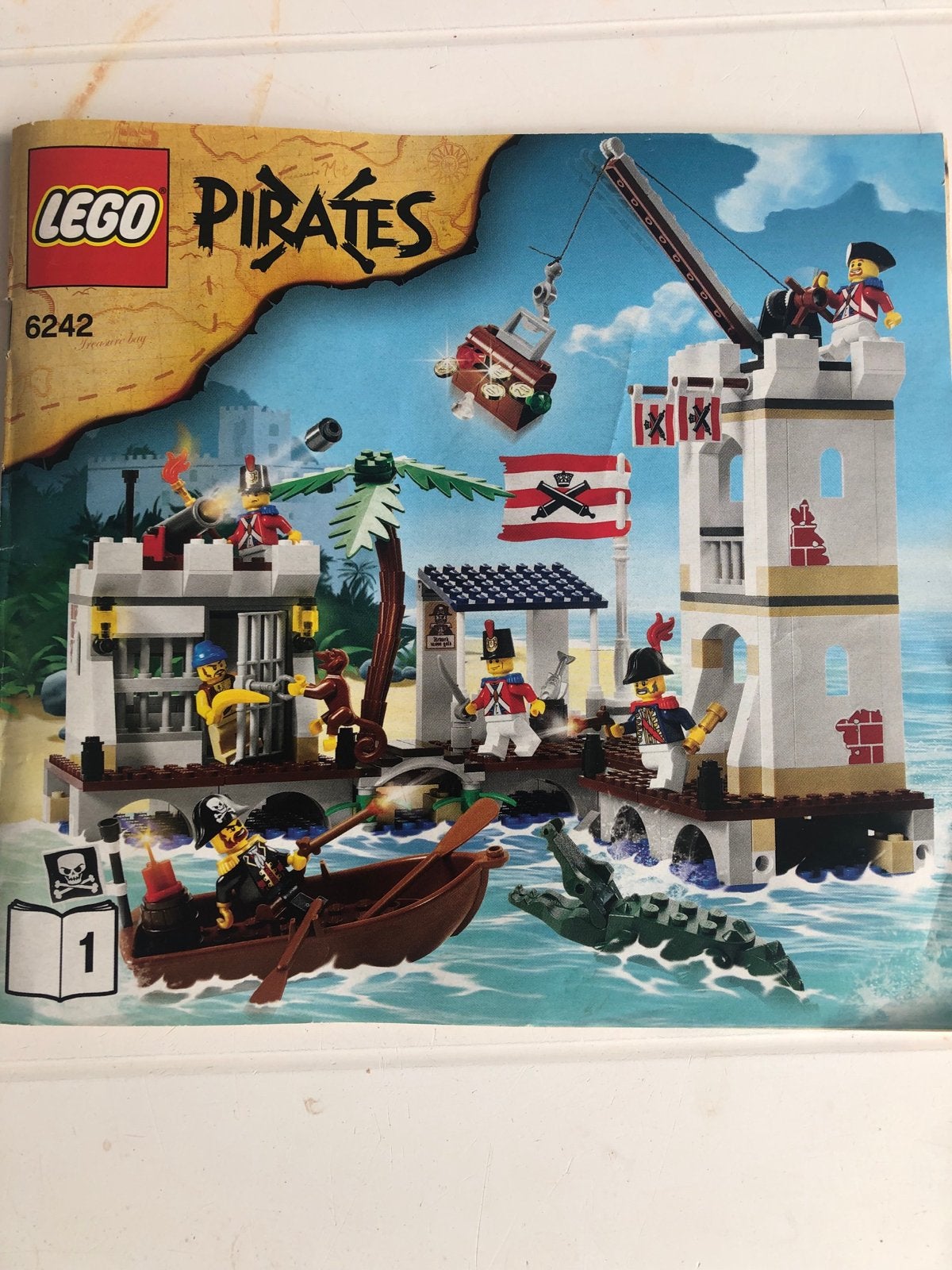 LEGO Pirates 6242: Fort met piraten en soldaten, Ophalen of Verzenden, Zo goed als nieuw