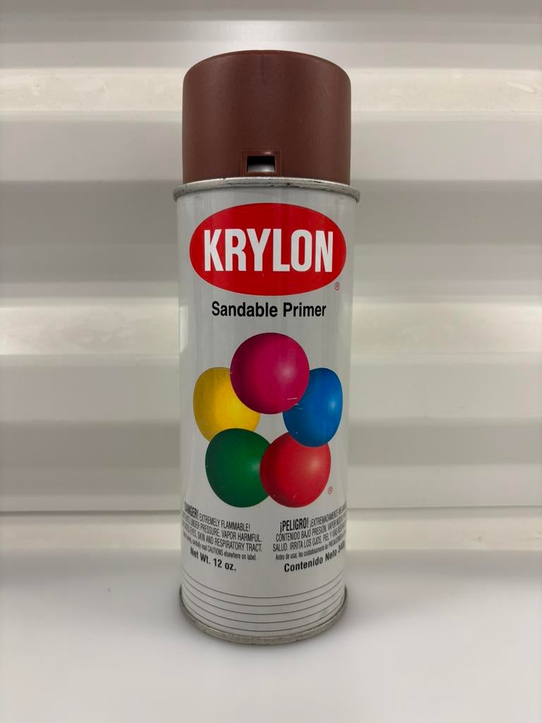 Krylon spuitbus graffiti Ruddy Brown Primer 1317, Verzenden, Zo goed als nieuw