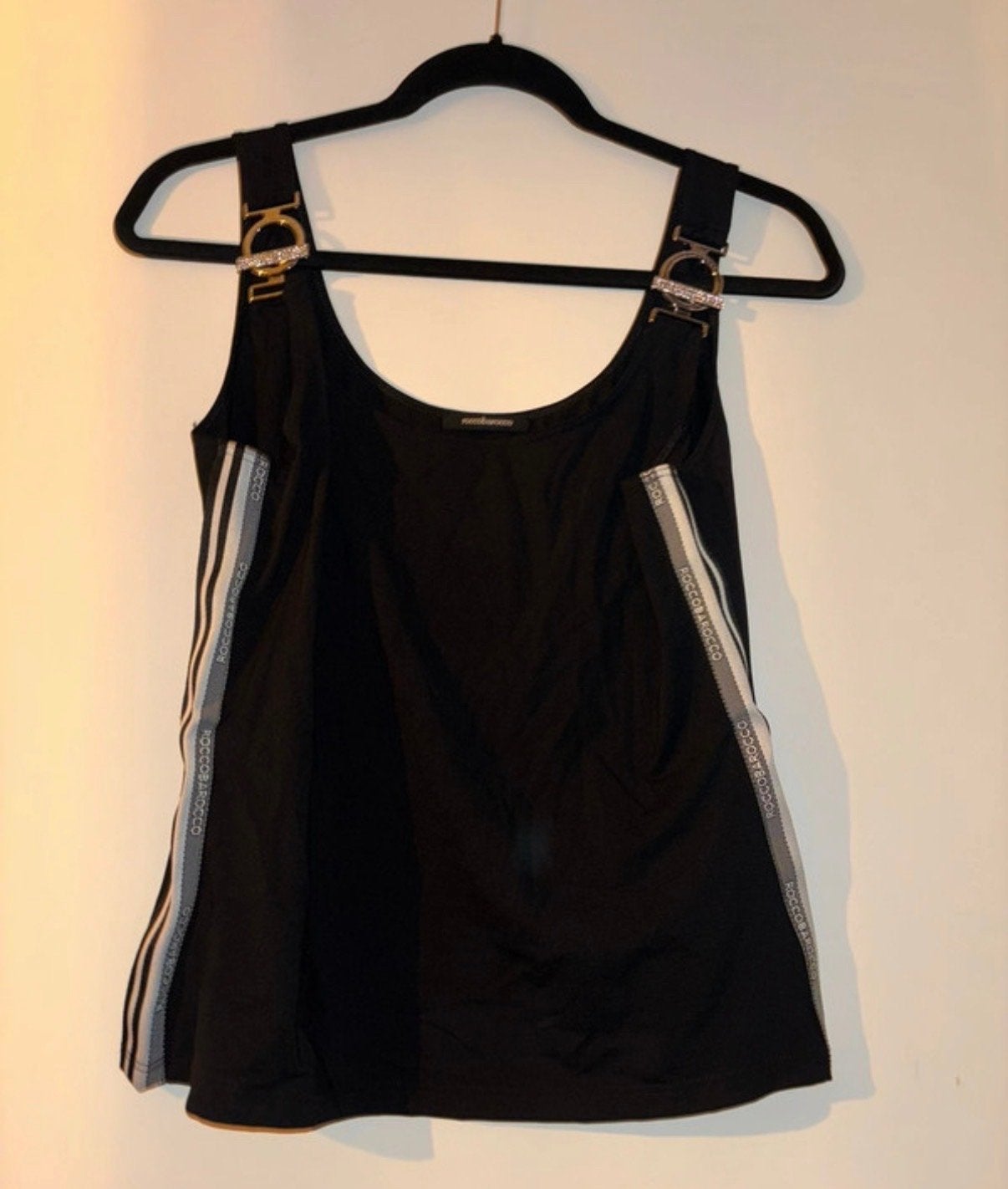 Rocco Barocco Zwarte Glitter Top Maat XXL, Zwart, Maat 46/48 (XL) of groter, Ophalen of Verzenden, Zonder mouw