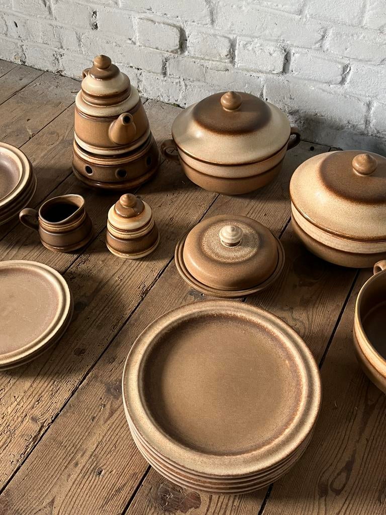 Mid century Gerzit servies vintage borden pannen koffie thee, Ophalen