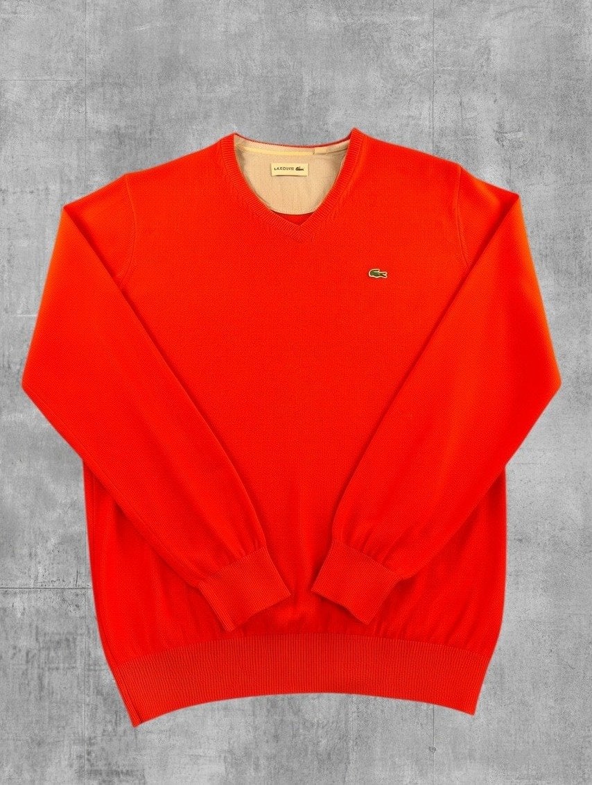 Rode Lacoste v-halstrui heren (pullover / sweater) maat M, Kleding | Heren, Lacoste S.A., Klantenservice@lacoste.com, 31-37, boulevard de Montmorency, 75016 Paris, Frankrijk