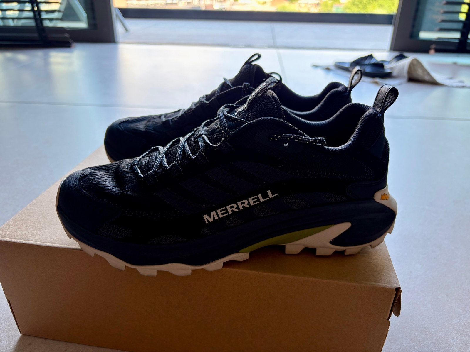 Merrell Moab Speed 2 Wandelschoenen - Maat 44, Ophalen of Verzenden, Nieuw, Zwart, Wandelschoenen of Bergschoenen