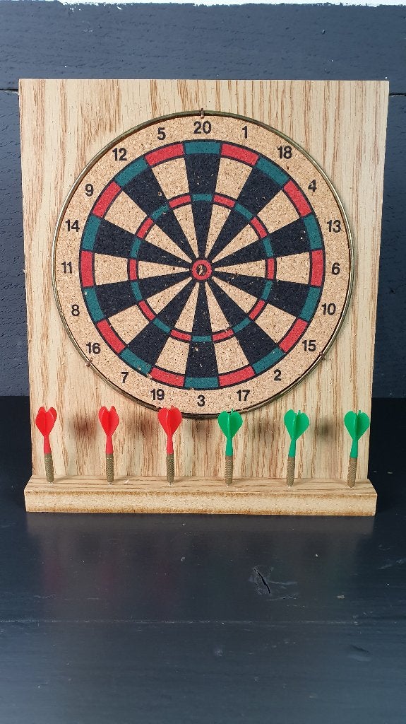 Vintage mini tafel dartsspel, compleet, originele doos. 7A11, Sport en Fitness, Tweedehands verkoop, Tweedehands verkoop, Gebruikt