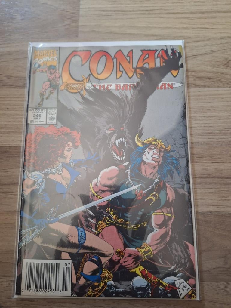Conan the Barbarian #246 Marvel Comics (1991), Eén stripboek, Ophalen of Verzenden, Zo goed als nieuw, Roy Thomas