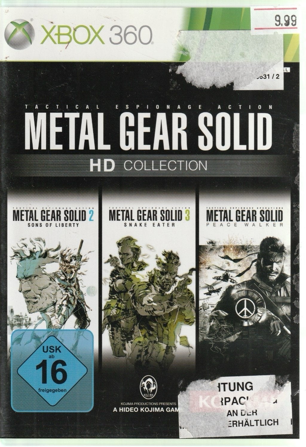 Metal Gear Solid HD Collection Xbox 360, Spelcomputers en Games, Avontuur en Actie, Online, Gebruikt, 1 speler