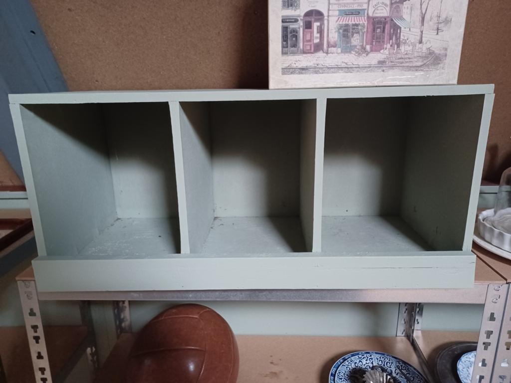 ❤️ vintage kruideniersbak gruttersbak kastje 3 vaks 76x34 cm, Ophalen, Gebruikt