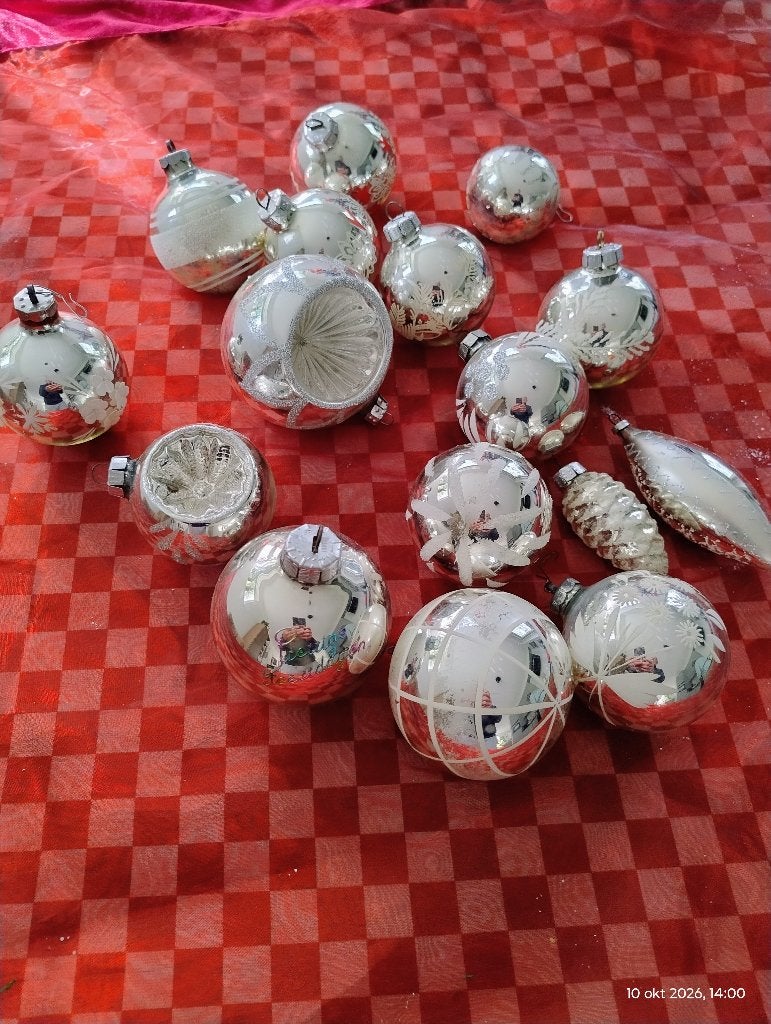 Oude kerstballen, Ophalen, Gebruikt