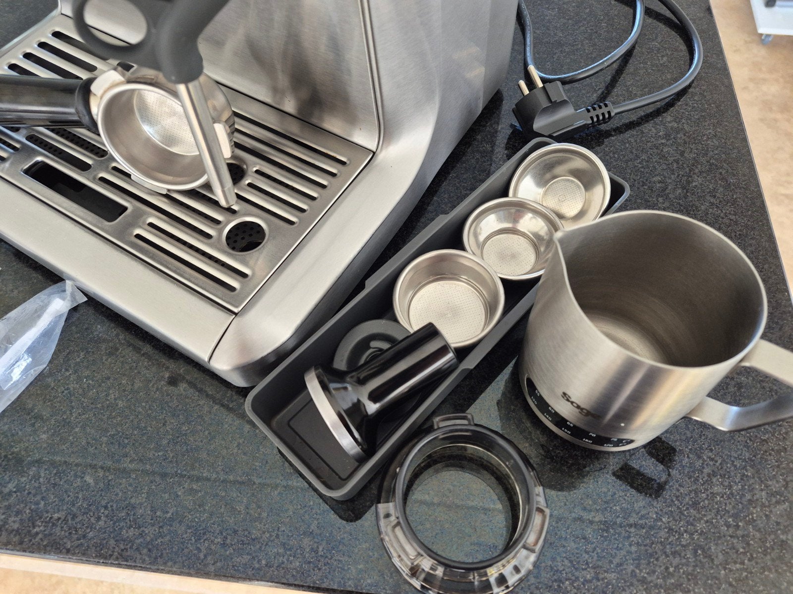 Sage Barista Express Espressomachine met bonen, Ophalen, Gebruikt, Espresso apparaat, Koffiebonen