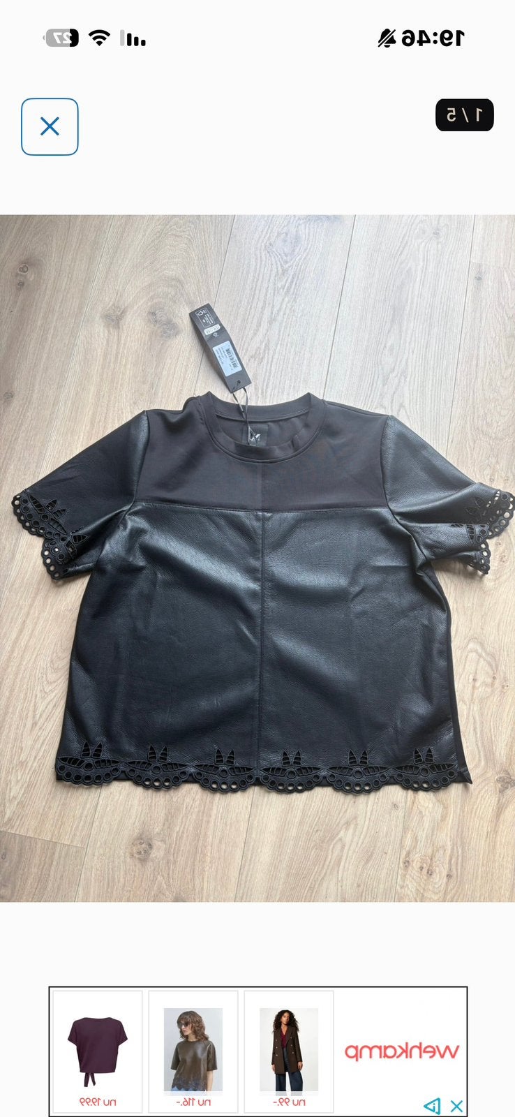Prachtige top van Nu Denmark maat M, Kleding | Dames, Maat 38/40 (M), Zwart, Nieuw, Ophalen of Verzenden