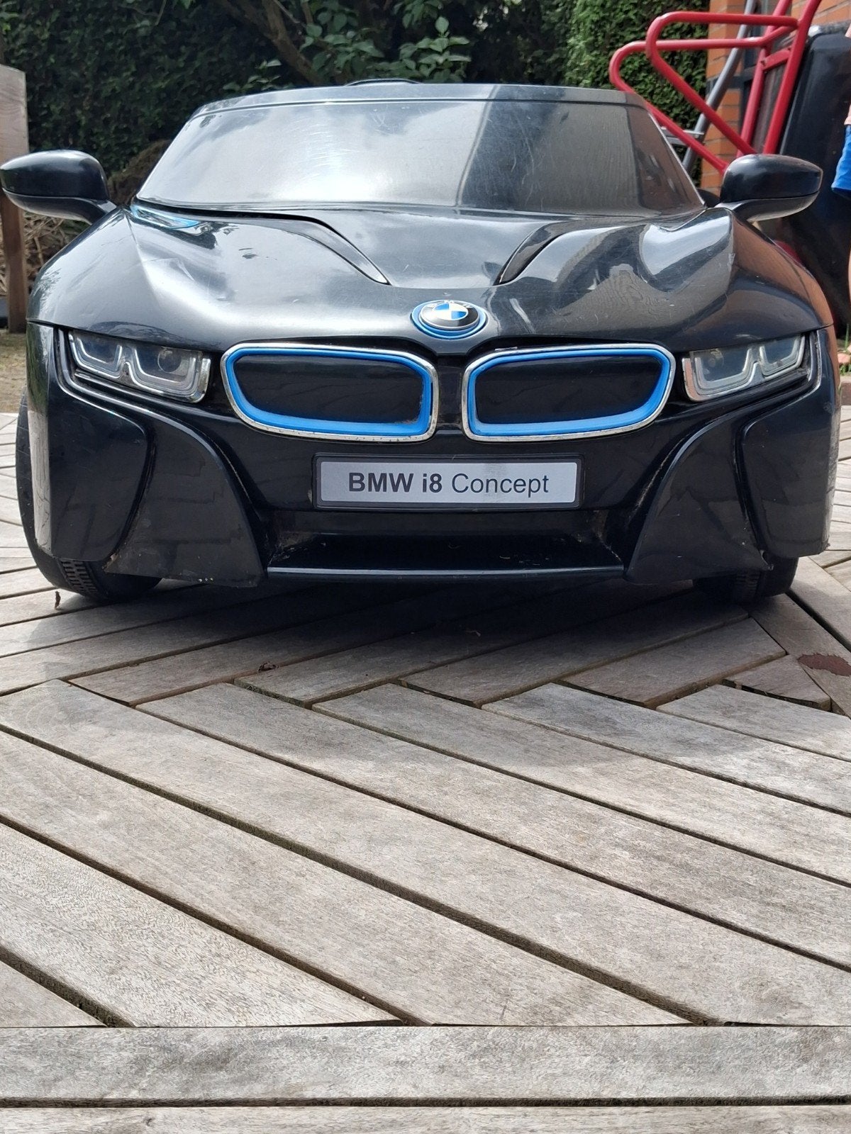 BMW i8 Concept elektrische kinderauto met afstandsbediening, Ophalen, Gebruikt, Afstandsbediening