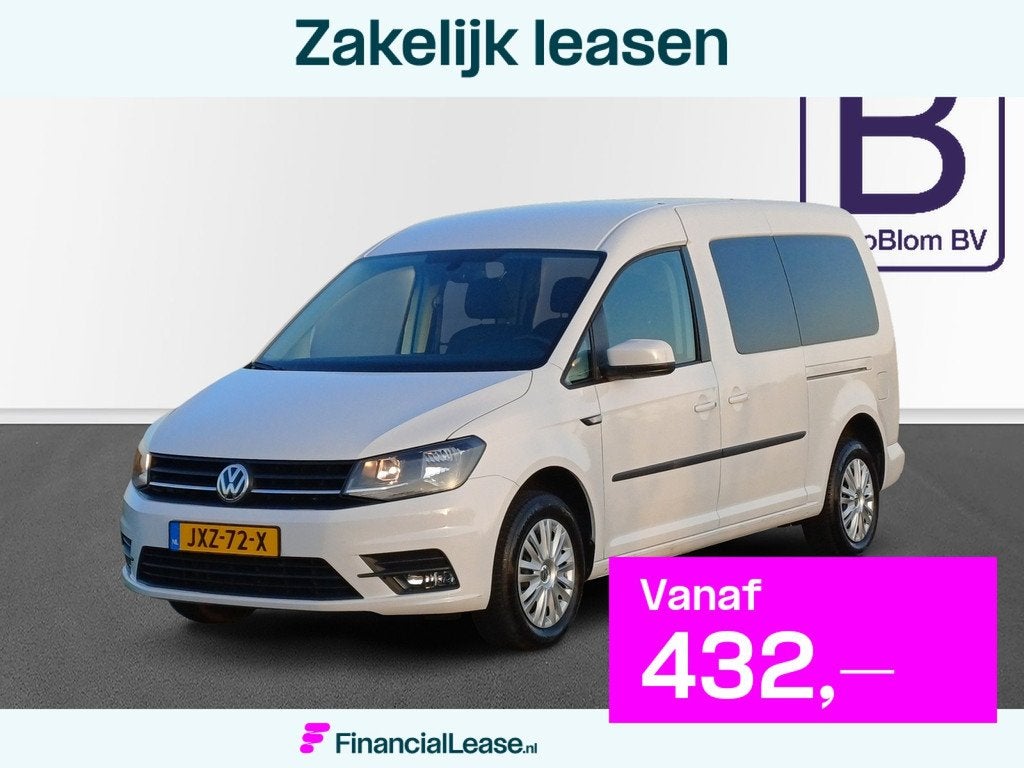 Volkswagen Caddy Maxi TSI Holiday 5p /Ideaal als Camper!/Air, Voorwielaandrijving, Stof, Gebruikt, Euro 6