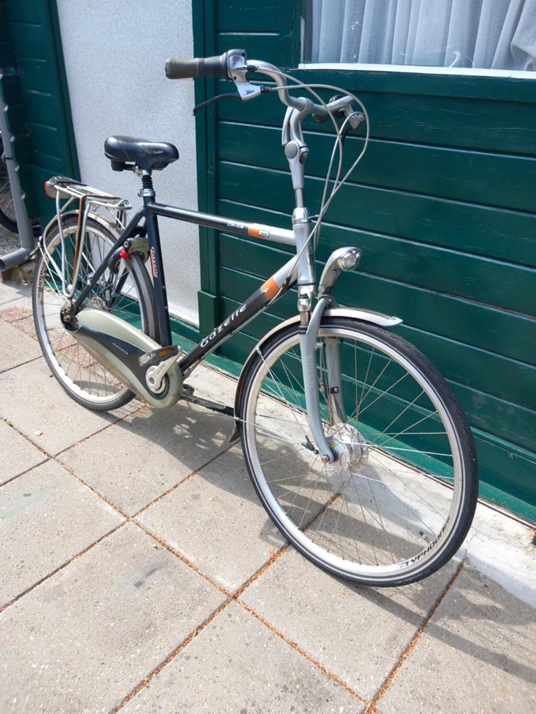 Gazelle Davos herenfiets, Ophalen, Minder dan 10 versnellingen, Zo goed als nieuw, 57 tot 61 cm