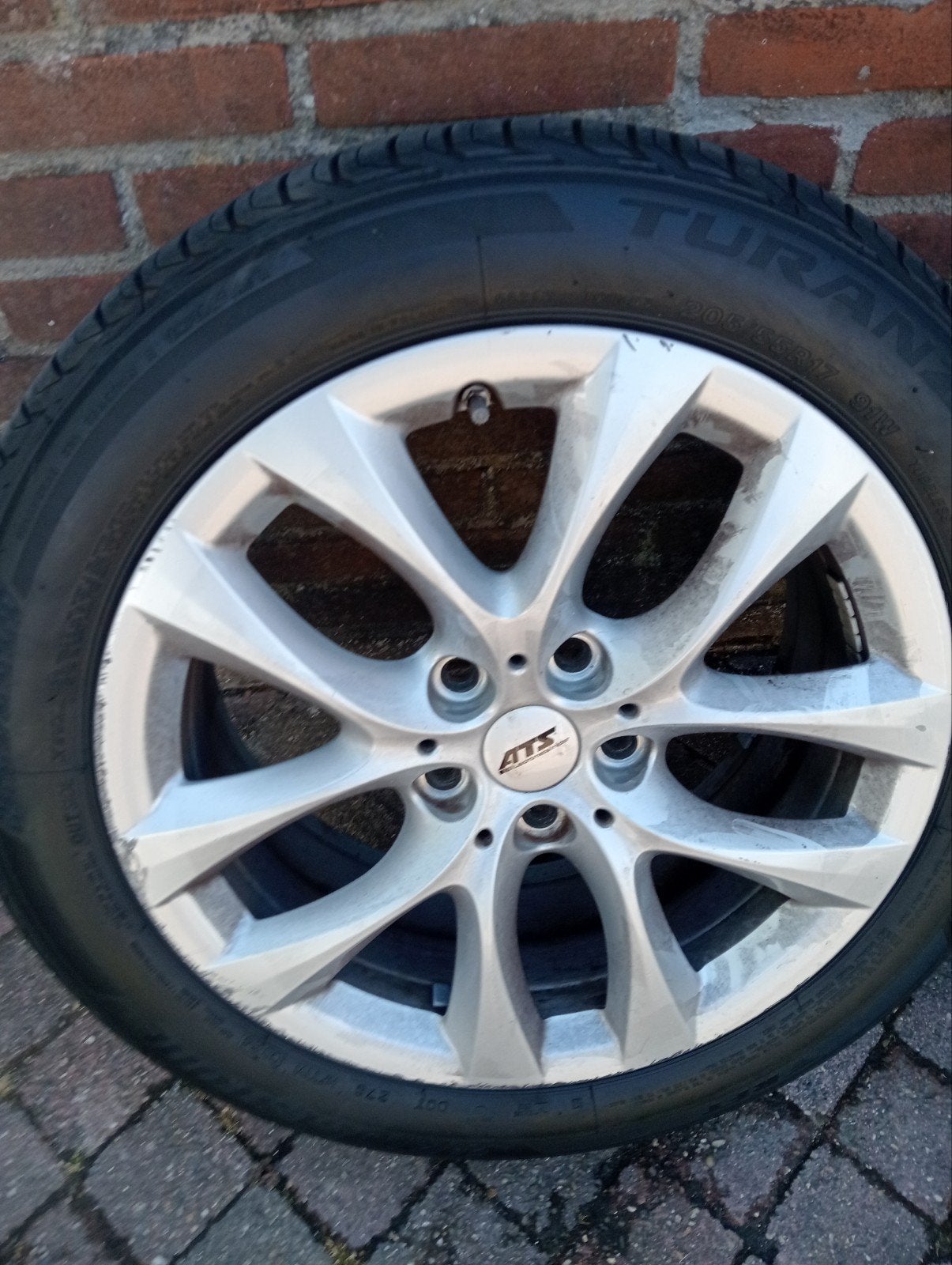 bmw 2 serie 17 inch Bridgestone Turanza zomerbanden 205/55R, Gebruikt, Banden en Velgen, 17 inch, Personenwagen