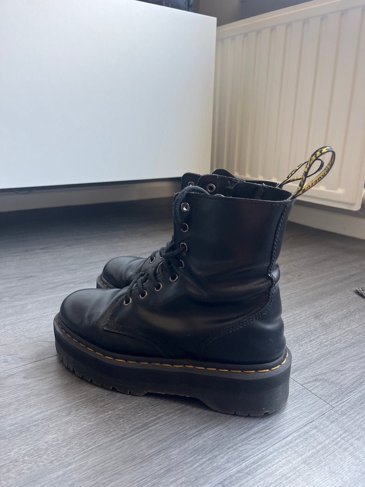 Dr. Martens Jadon Platform Laarzen Zwart Maat 41, Ophalen of Verzenden, Gedragen, Zwart, Lage of Enkellaarzen