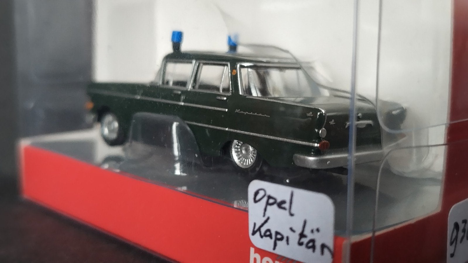 Opel Kapitein Polizei Käpitan 1:87 Herpa Pol, Hobby en Vrije tijd, Auto, Verzenden, ., Nieuw