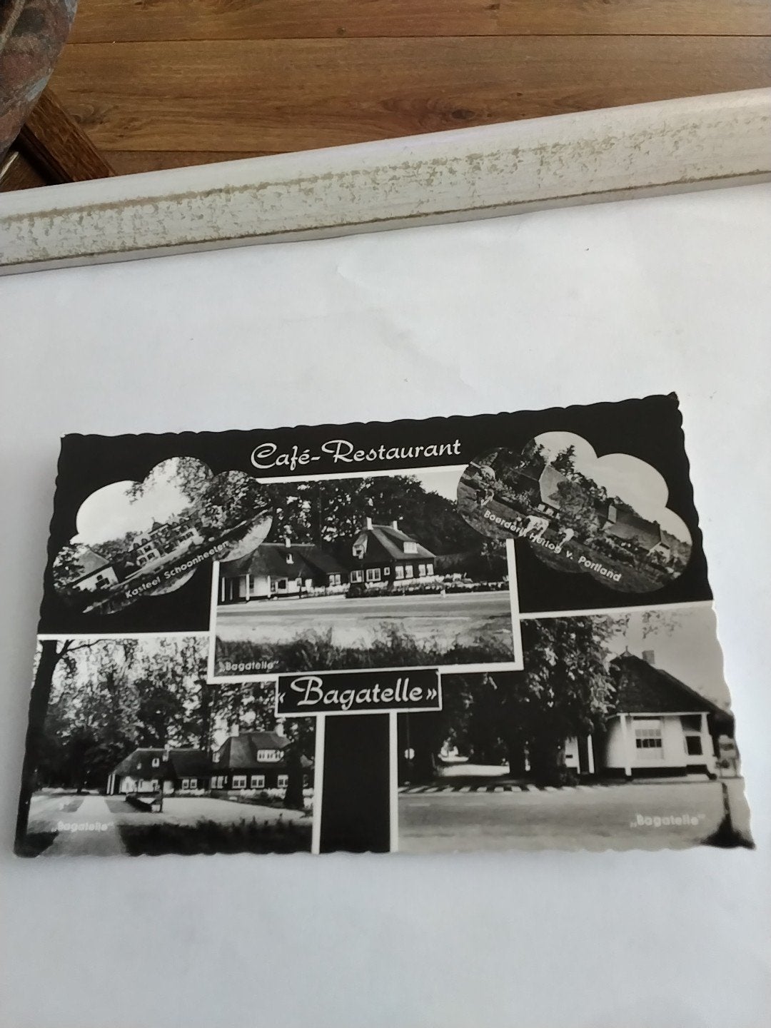 Oude ansichtkaart Café-Restaurant Bagatelle Raalte 1969, Verzamelen, Ophalen of Verzenden, 1920 tot 1940, Gelopen, Zuid-Holland