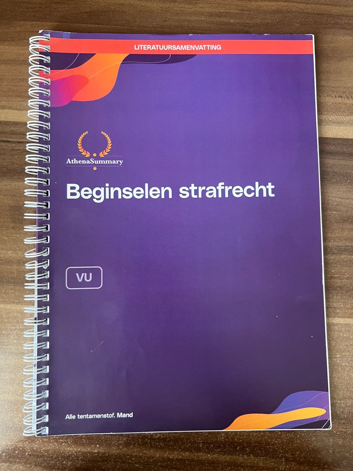 Beginselen strafrecht literatuur samenvatting athena, Ophalen of Verzenden, Alpha, Zo goed als nieuw, WO