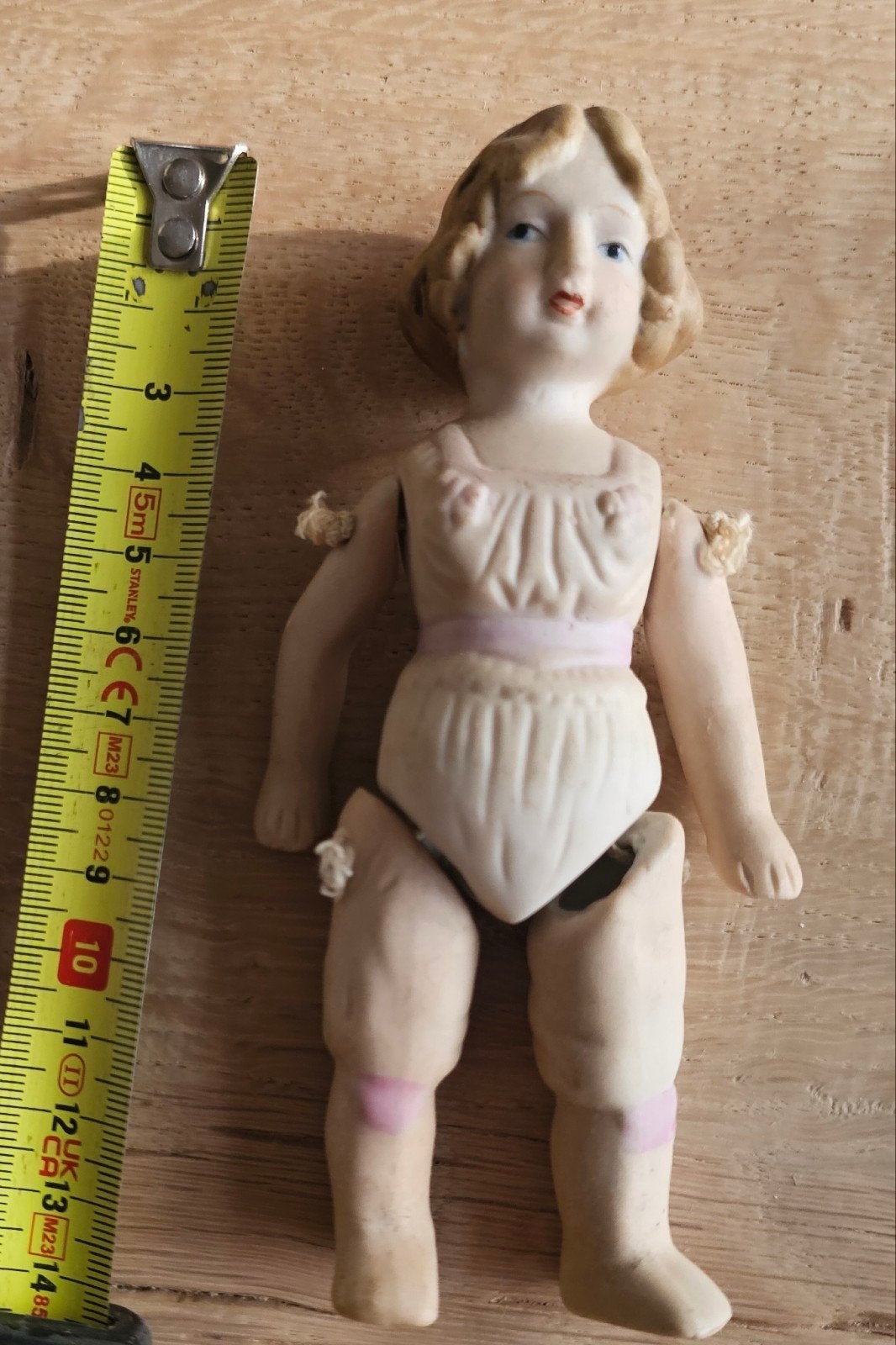 Antieke porseleinen pop - vintage verzamelobject, Verzamelen, Ophalen of Verzenden, Gebruikt, Pop