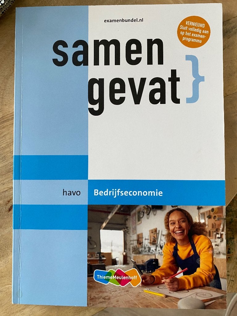 Examen samengevat havo bedrijfseconomie, Boeken, Ophalen of Verzenden, Zo goed als nieuw, Bedrijfseconomie of M&O, HAVO