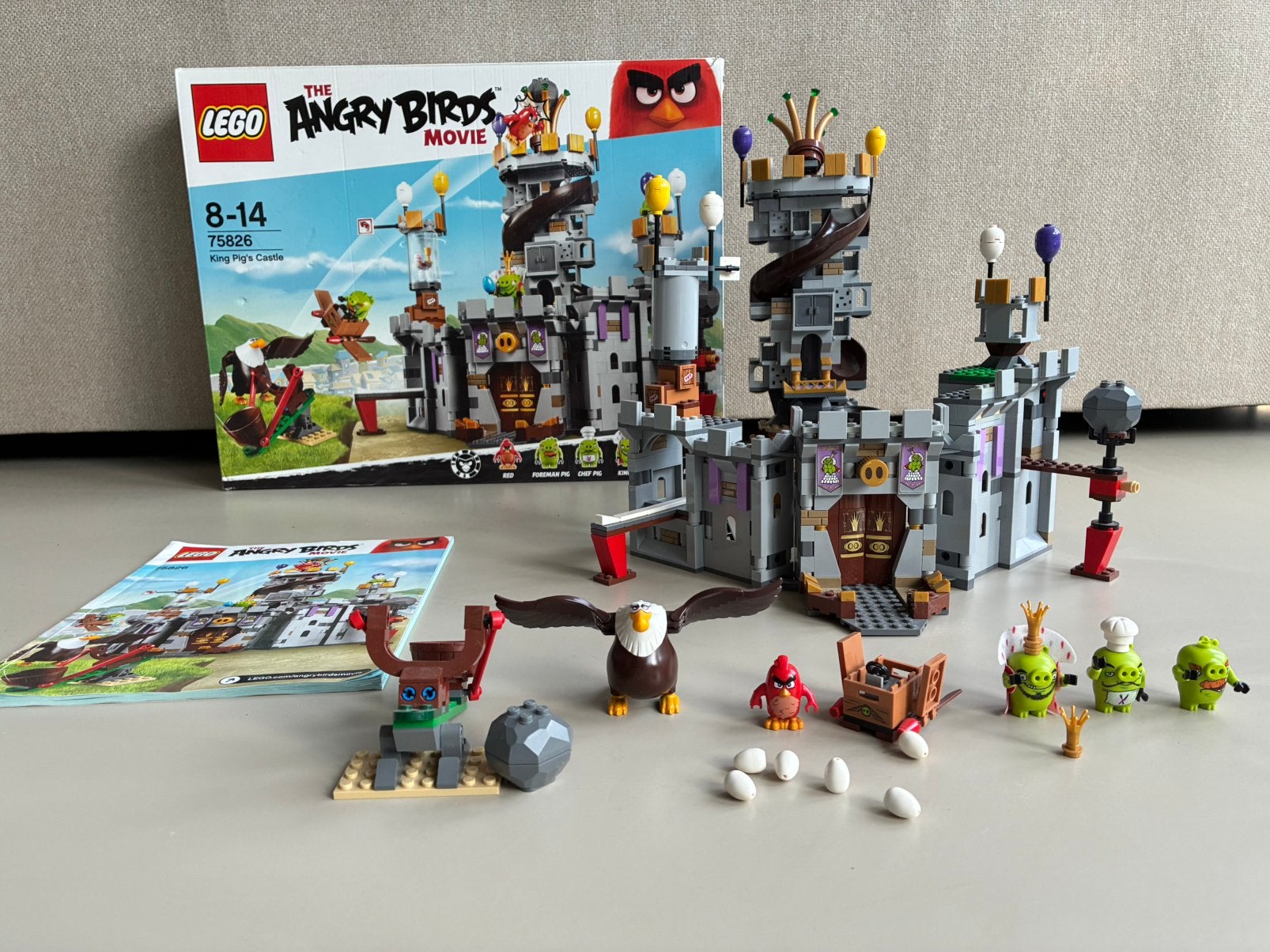 LEGO Angry Birds 75826 King Pig's Castle, Ophalen of Verzenden, Zo goed als nieuw