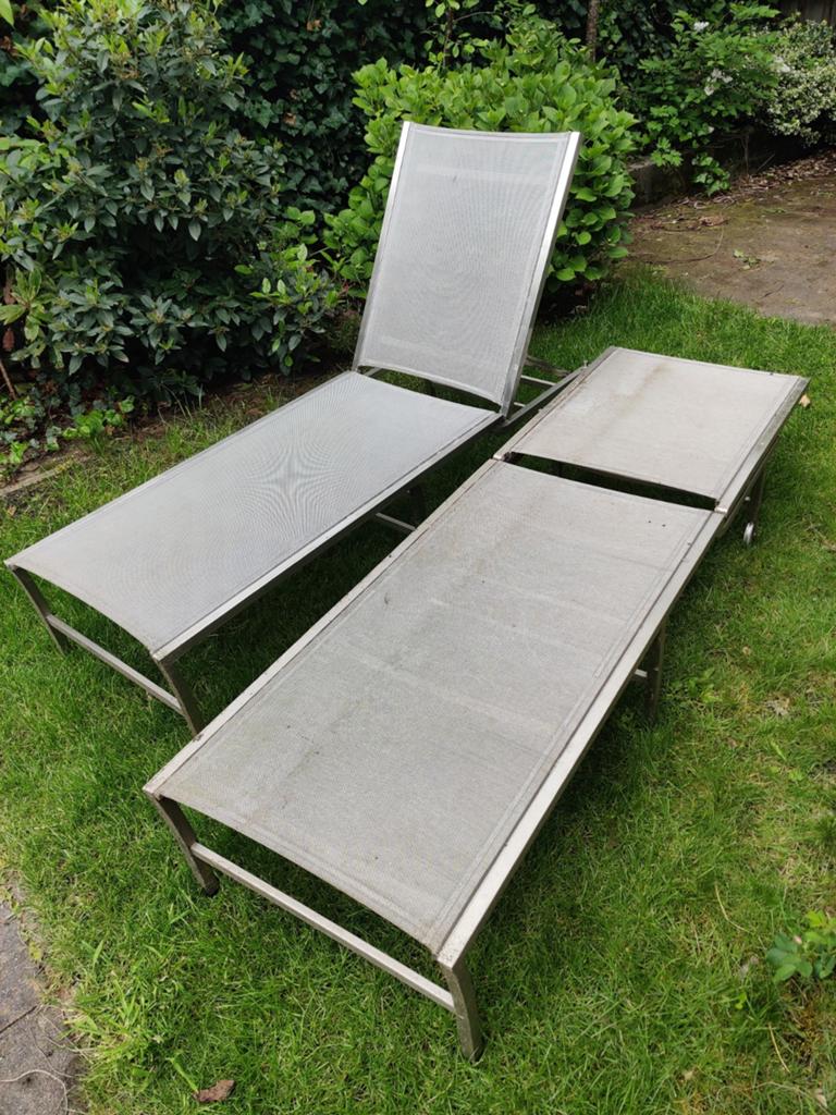 Twee ligbedden, Tuin en Terras, Ligbedden, Ophalen, Gebruikt