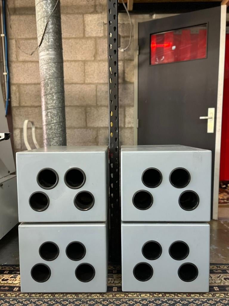 Acr sub 10.15 inch subwoofer acr/fostex megastatic/isostatic, Audio, Tv en Foto, Luidsprekers, Gebruikt, Subwoofer, 120 watt of meer