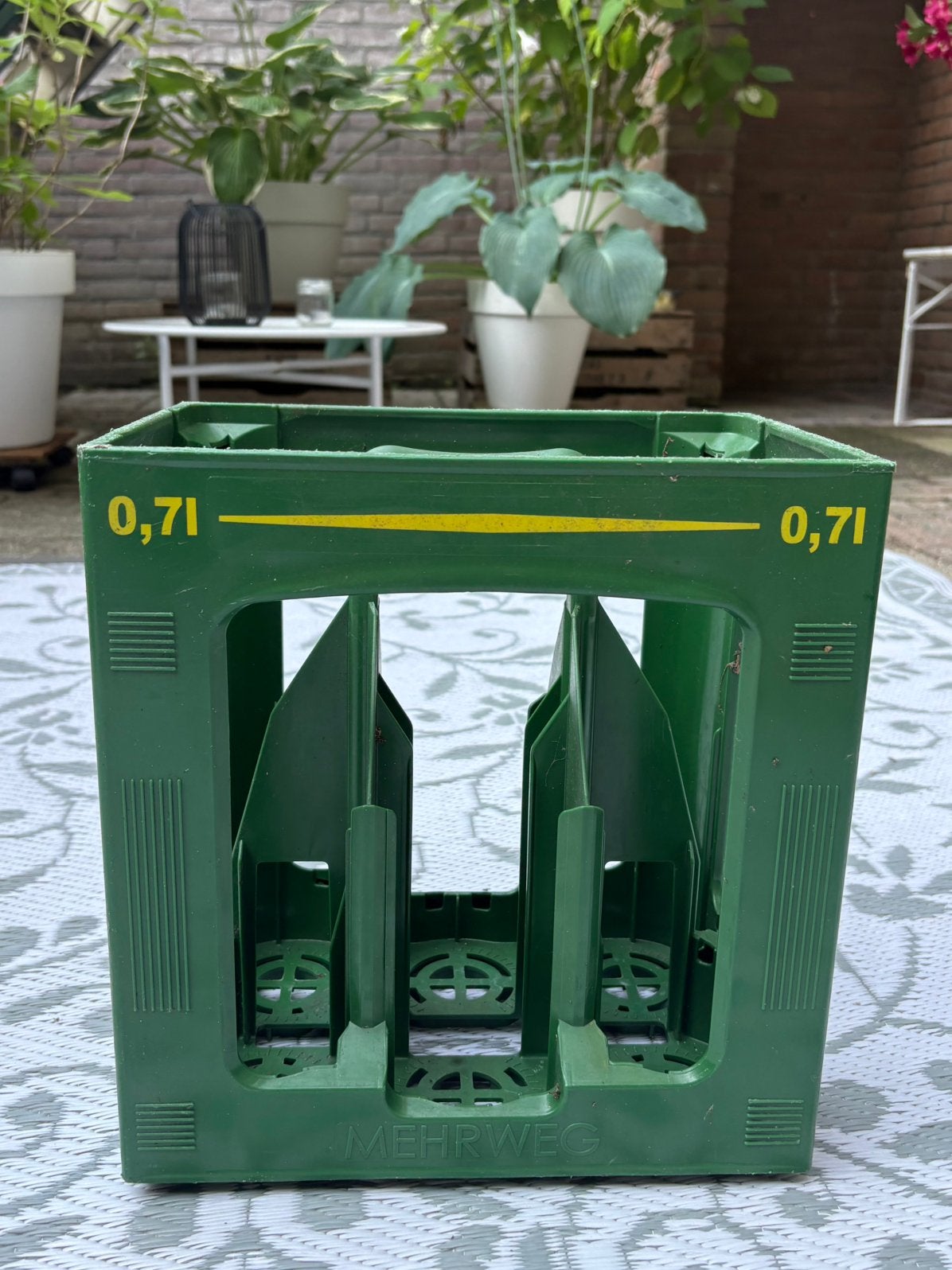 Groen kratje Mehrweg (bijna net zo leuk als Evian), Ophalen, Gebruikt, Kunststof