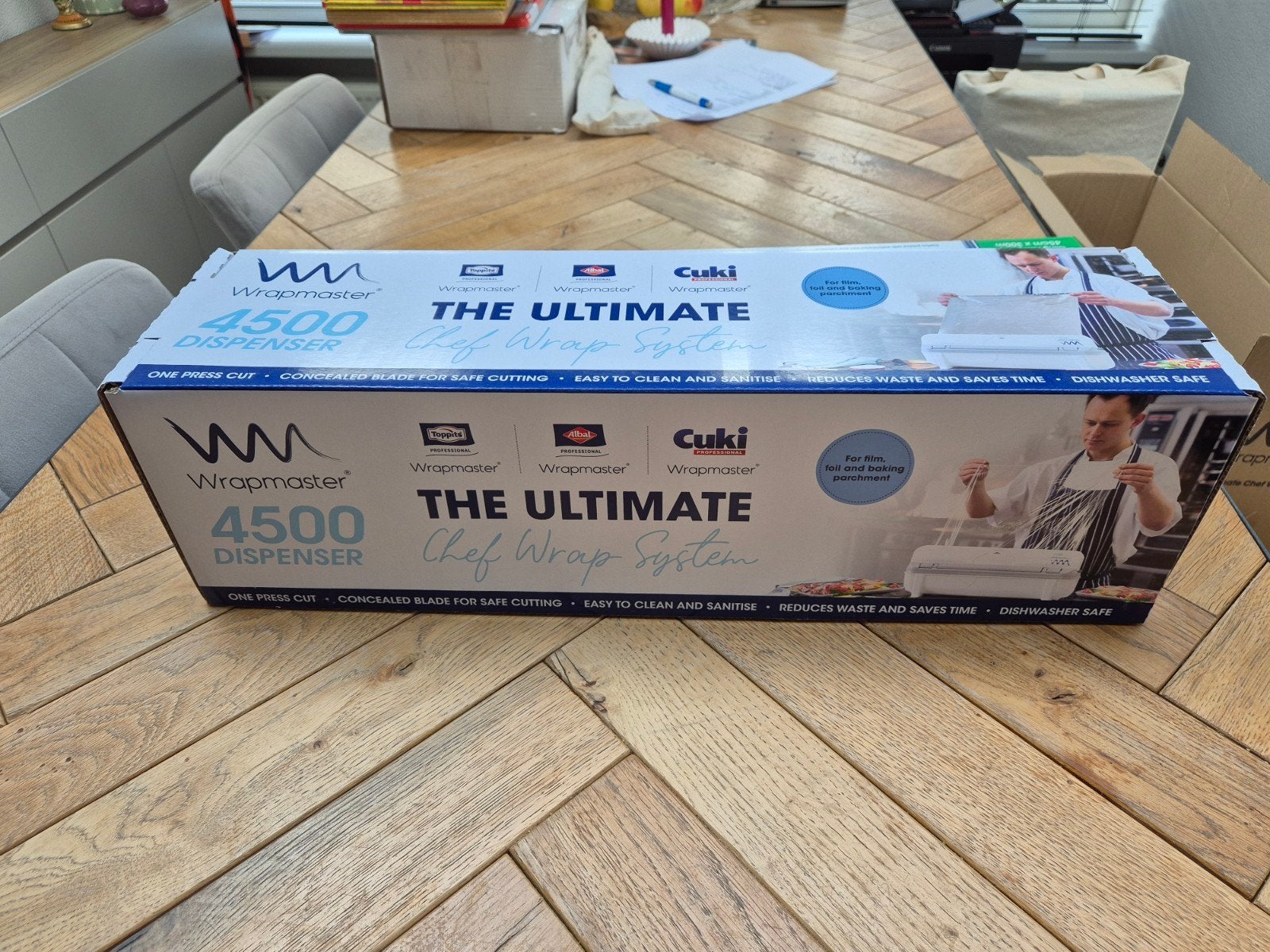 Wrapmaster 4500 Dispenser met Cling Film Navulling, Overige typen, Kunststof, Nieuw, Ophalen of Verzenden