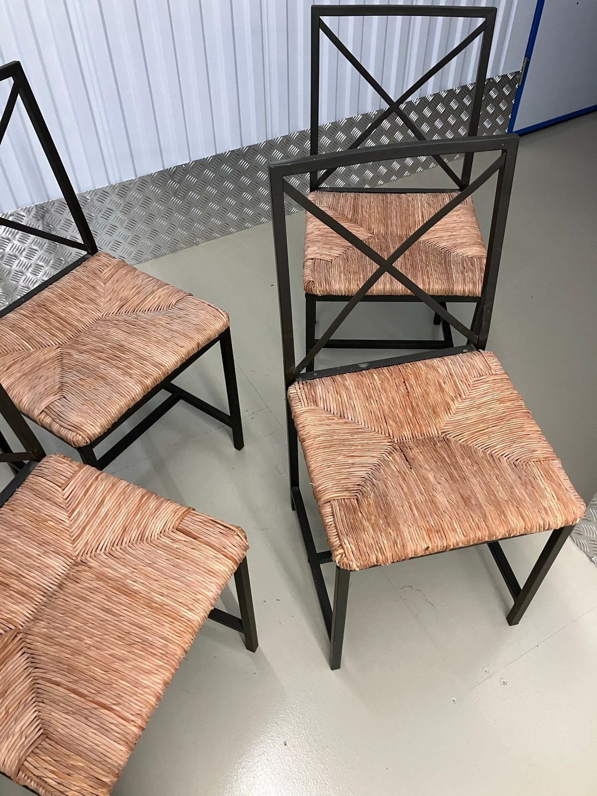 Set van 4 Ikea Granas stoelen, Ophalen, Gebruikt, Zwart, Vier