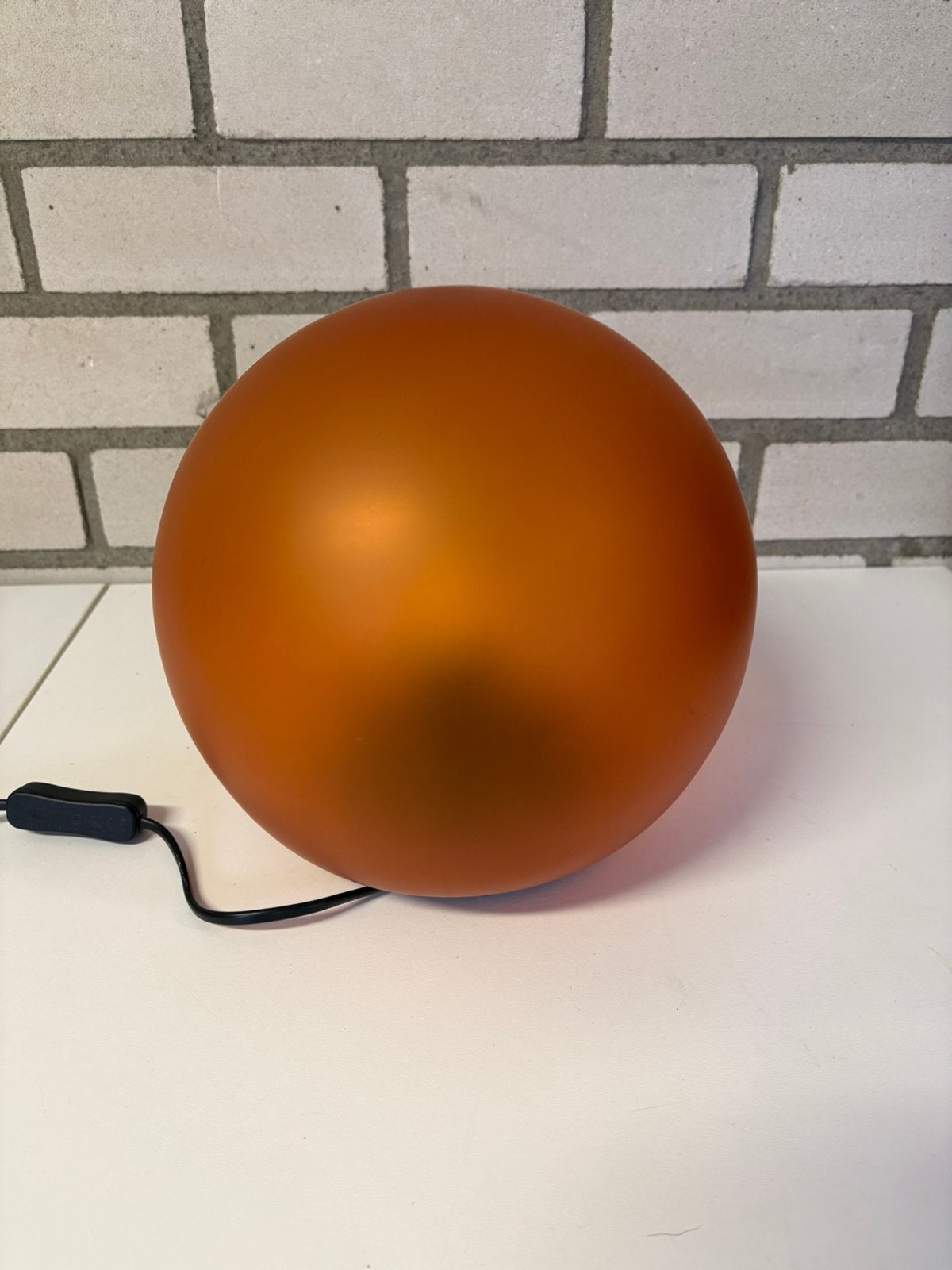 Bollamp oranje 25 cm, Ophalen of Verzenden, Zo goed als nieuw