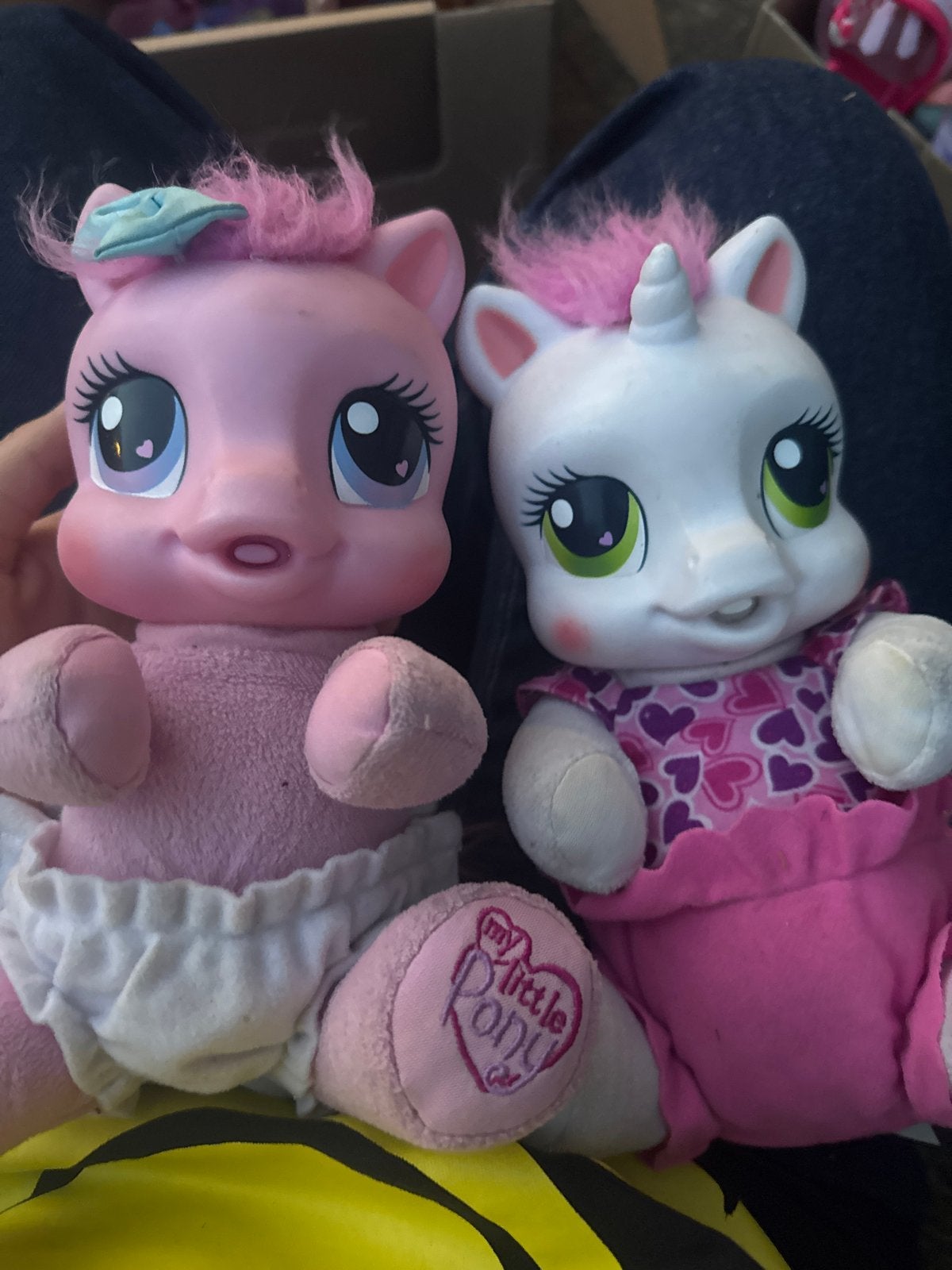 My Little Pony knuffels - Roze pony en eenhoorn, Ophalen, Paard, Gebruikt, Overige merken