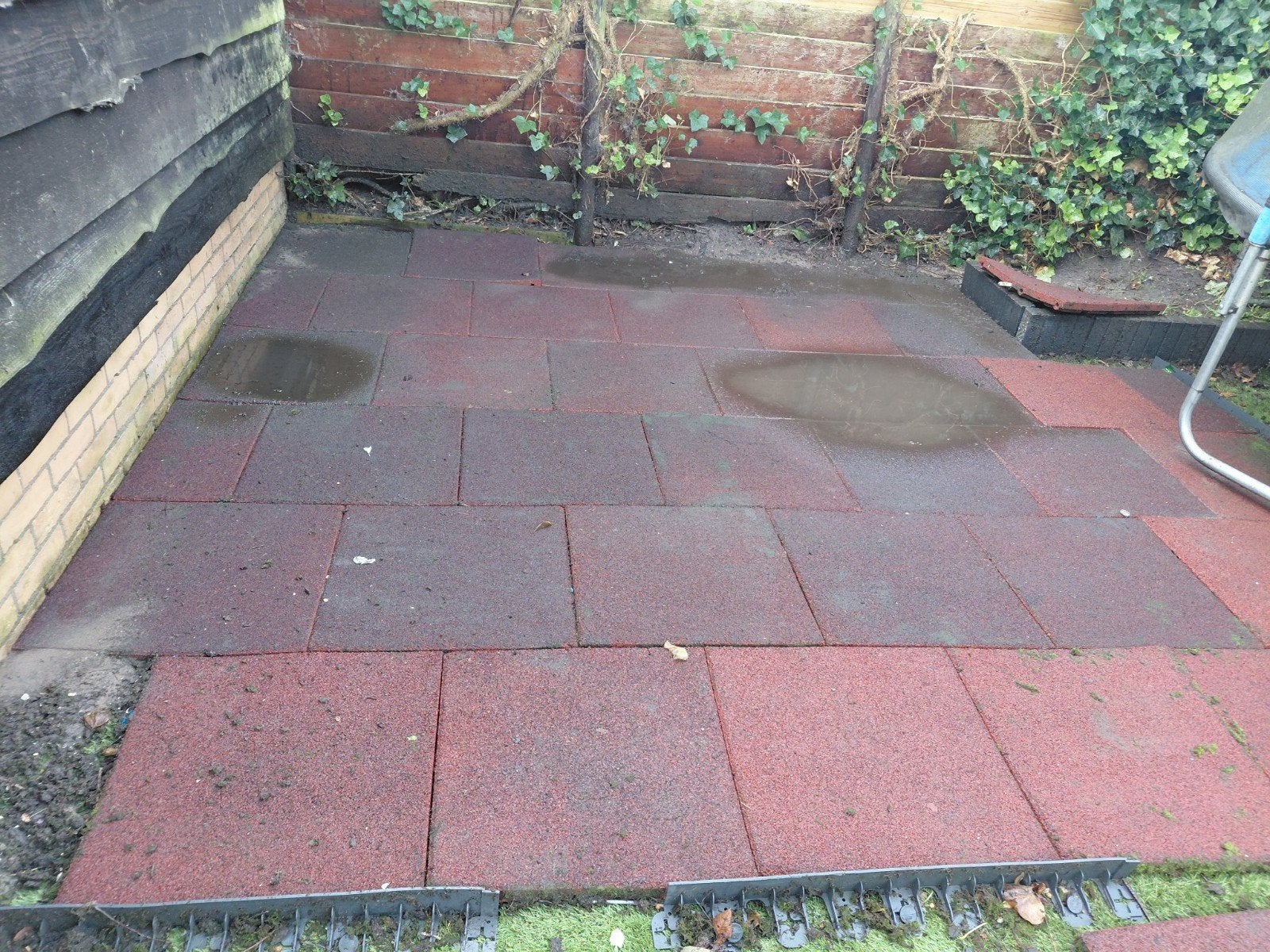 rubberen tegels 50x50, Ophalen, Gebruikt, Overige materialen
