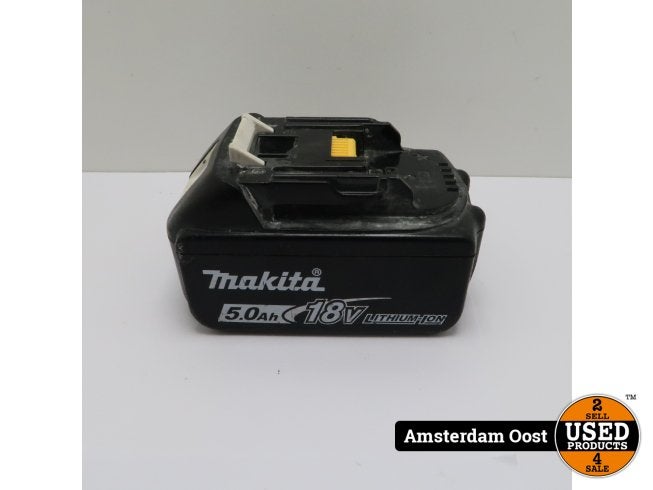 Makita 18V 5.0Ah Lithium ION Accu | Redelijke Staat, Makita, Zo goed als nieuw, Support@makita.com, Makita Corporation, 3-11-8, Sumiyoshi-cho, 
Anjo, Aichi 446-8502
Japan