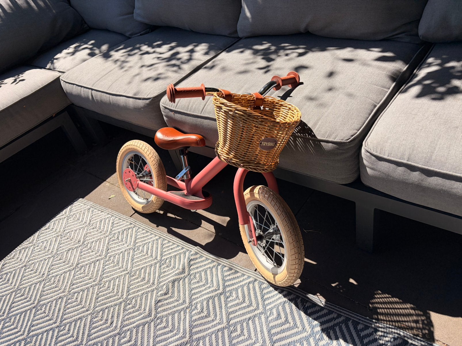 Trybike loopfiets roze - zo goed als nieuw, Ophalen, Zo goed als nieuw, Loopfiets