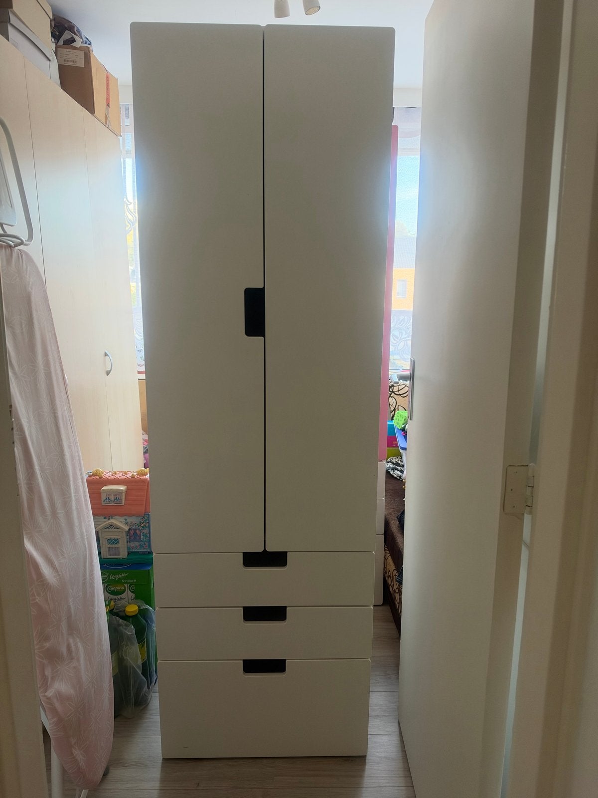 IKEA Stuva kast wit met lades en hangruimte, Ophalen, Overige materialen, Gebruikt, 50 tot 100 cm