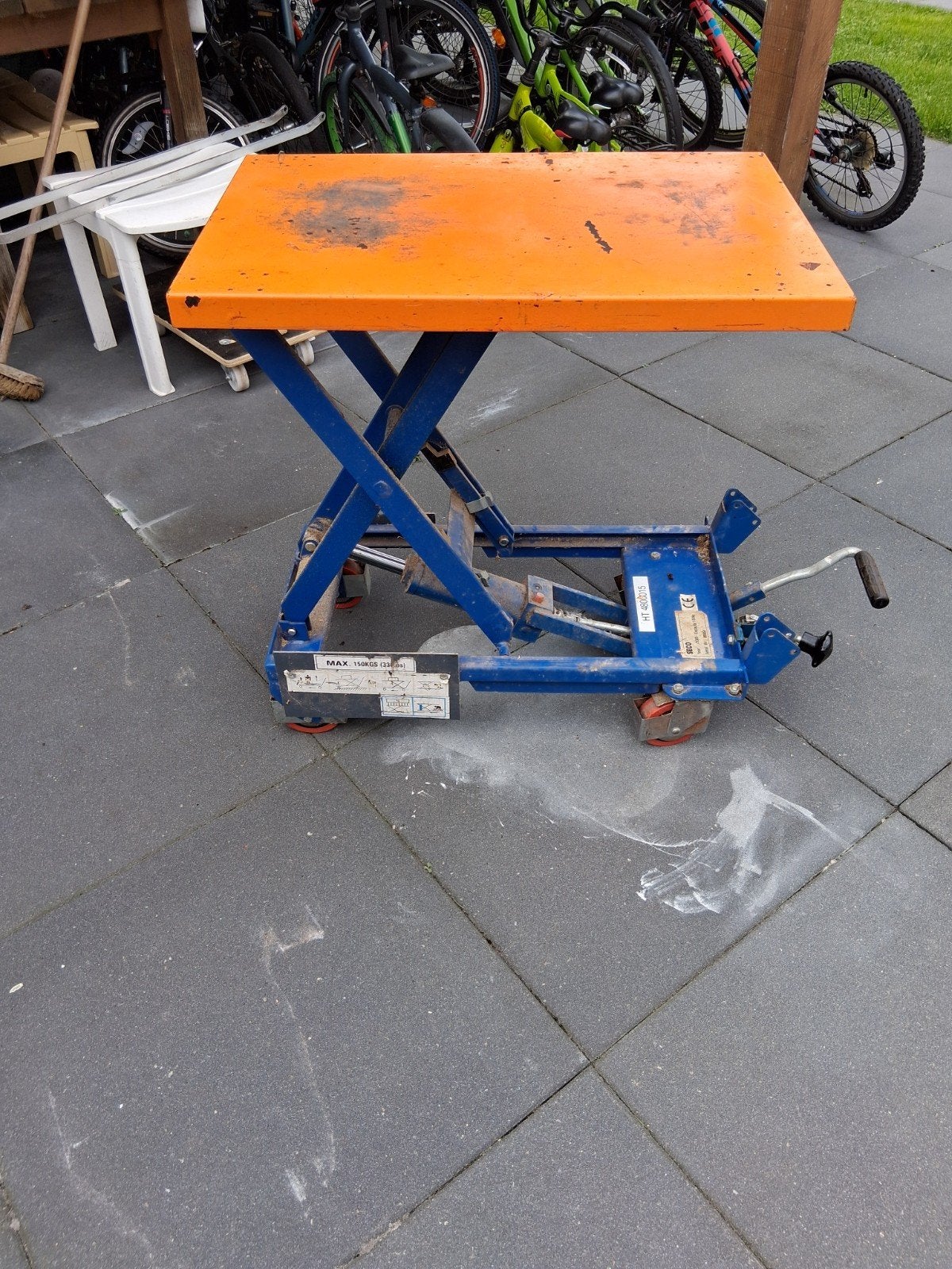 Seco Heftafel tot 150kg, werkhoogte 75cm, Doe-het-zelf en Verbouw, Ophalen, Gebruikt