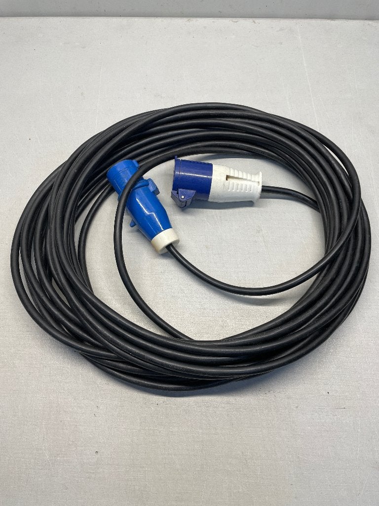 Verlengsnoer CEE 20 meter, Caravans en Kamperen, Ophalen of Verzenden, Gebruikt