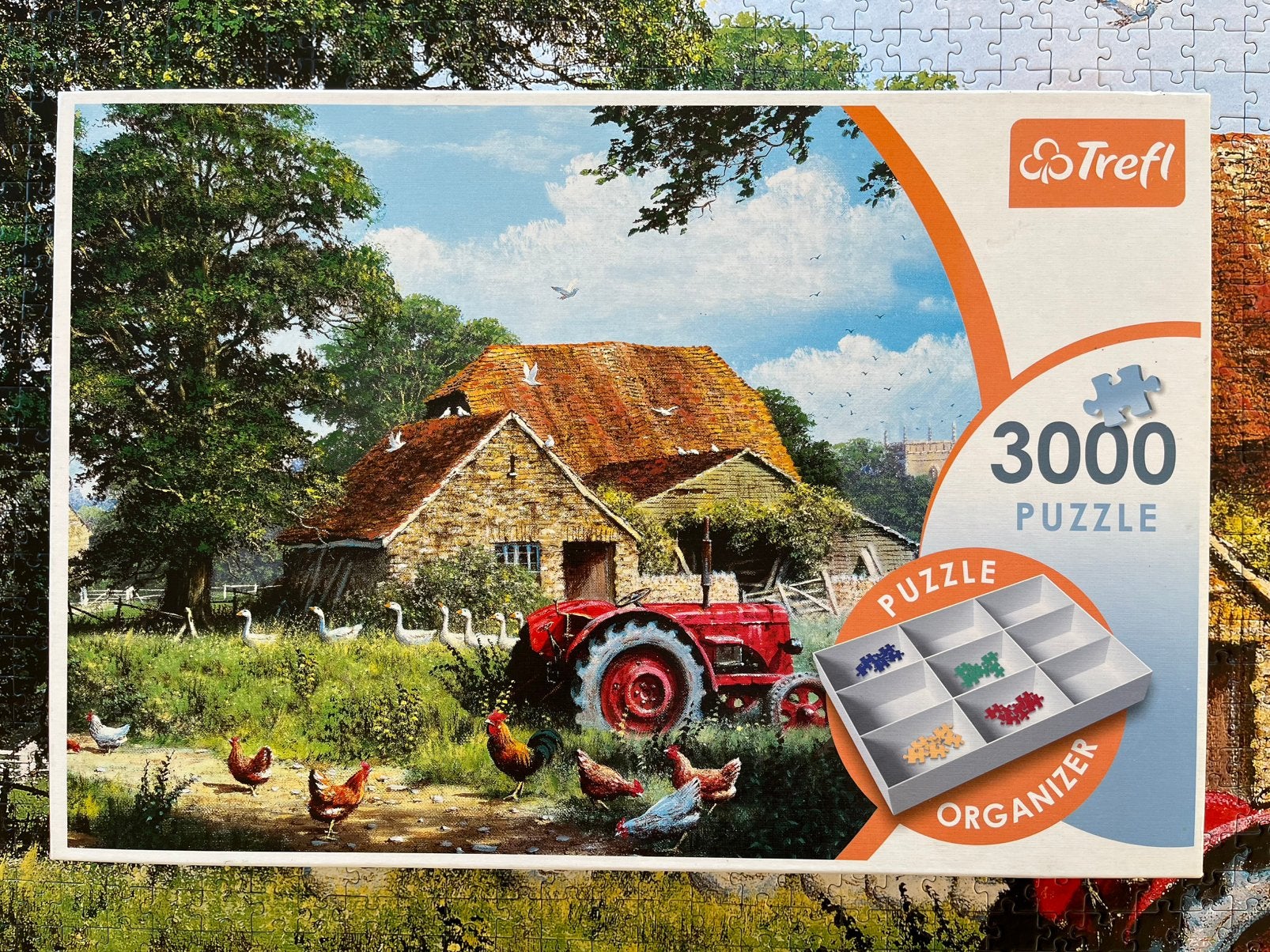 Trefl puzzel Landleven 3000 stukjes, compleet, Ophalen of Verzenden, Meer dan 1500 stukjes, Gebruikt, Legpuzzel