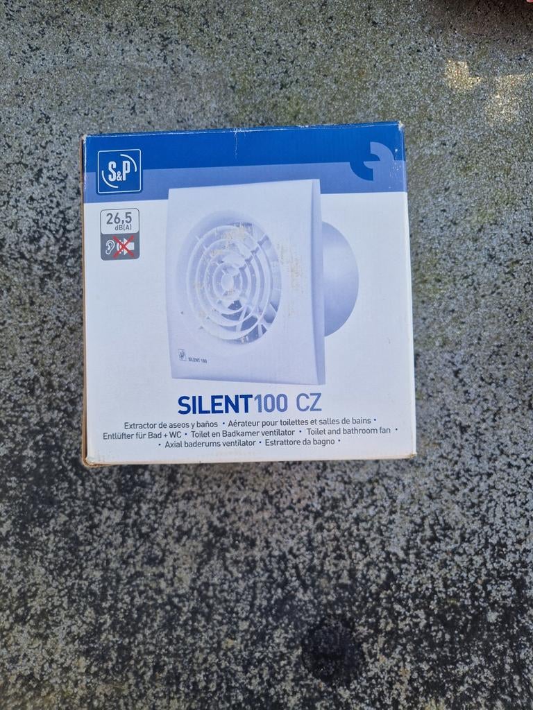 S&P Silent 100 CZ Ventilator - Nieuw in doos, Ophalen of Verzenden, Nieuw, Ventilator en Afzuiger