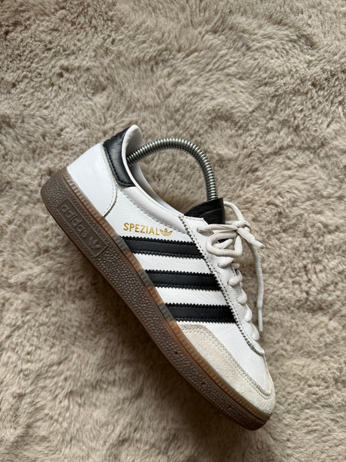 Adidas spezial white black leather 38, Ophalen of Verzenden