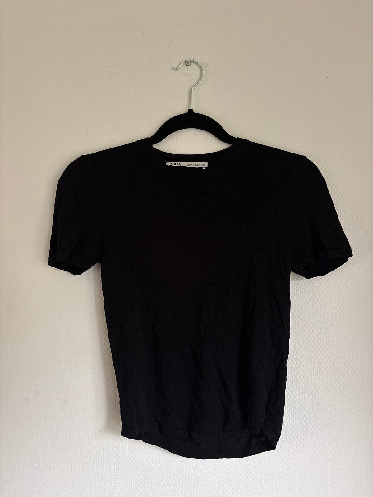 Zara T-shirt Zwart Maat S, Kleding | Dames, Zwart, Ophalen of Verzenden, Zo goed als nieuw, Korte mouw