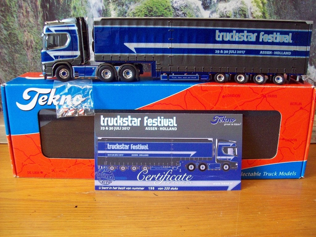 Tekno - Scania R 730 - V8  Truckstar Festival 2017 -    15, Ophalen of Verzenden, Zo goed als nieuw, Bus of Vrachtwagen, Tekno