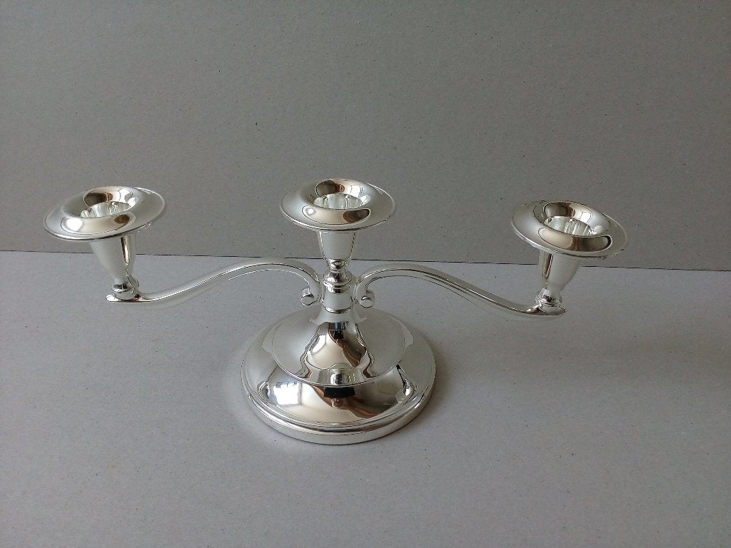 Kandelaar, Engeland. Zinc SP. AE, 12 cm, Overige merken, Ophalen of Verzenden, Zo goed als nieuw