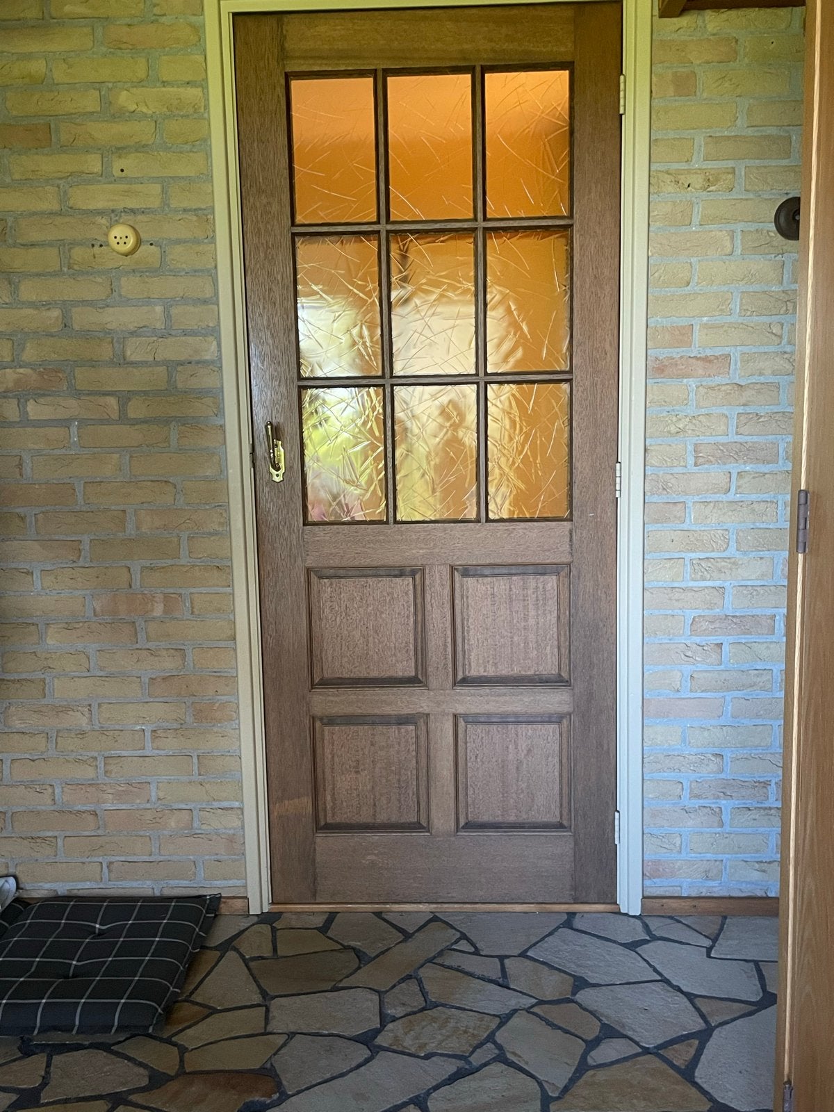 2 Eikenhouten binnendeuren met glas 83x202 cm, Ophalen, Gebruikt, 80 tot 100 cm, Binnendeur