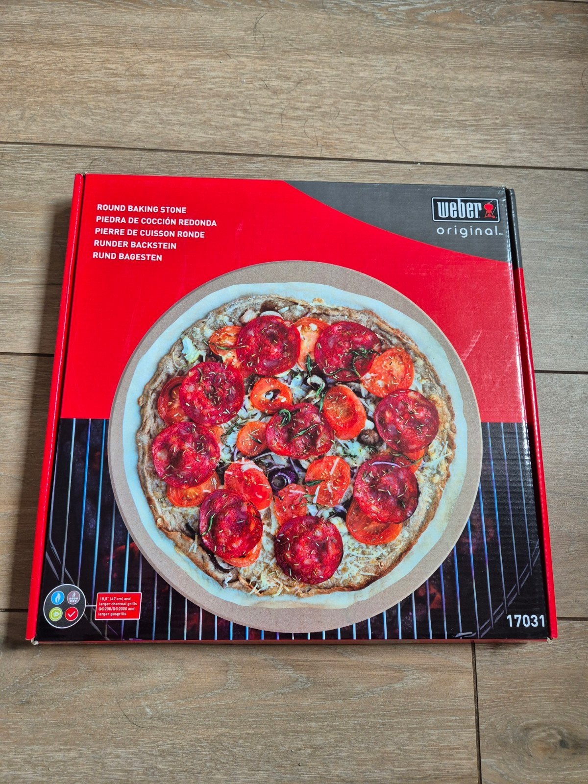 Weber Pizzasteen 47cm - Nieuw in de doos, Ophalen of Verzenden, Nieuw, Weber