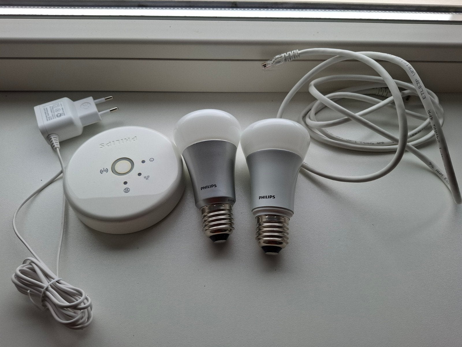 2x Philips Hue E27 color, Huis en Inrichting, Lampen | Losse lampen, Led-lamp, Minder dan 30 watt, Zo goed als nieuw, E27 (groot)