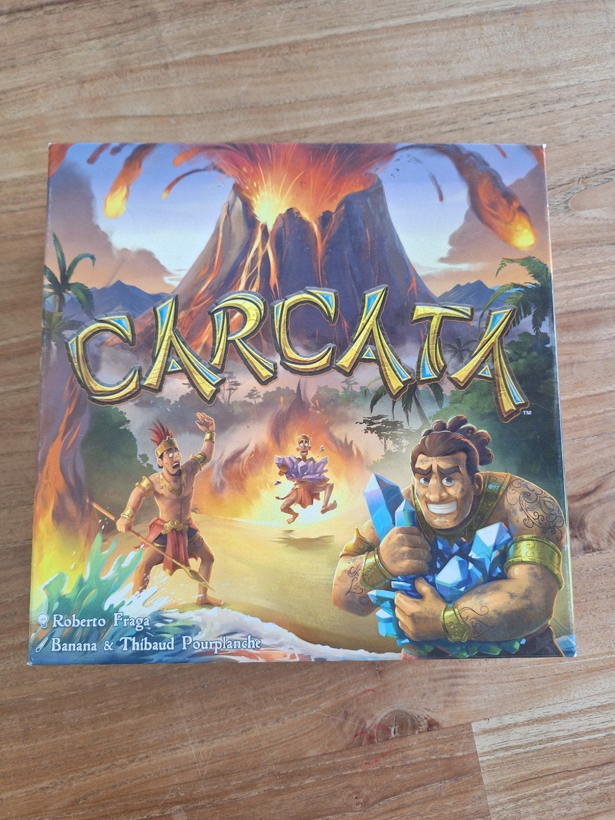 Carcata bordspel - Strategisch avontuur op vulkanisch eiland, Drie of vier spelers, Ophalen of Verzenden, Zo goed als nieuw, Goliath