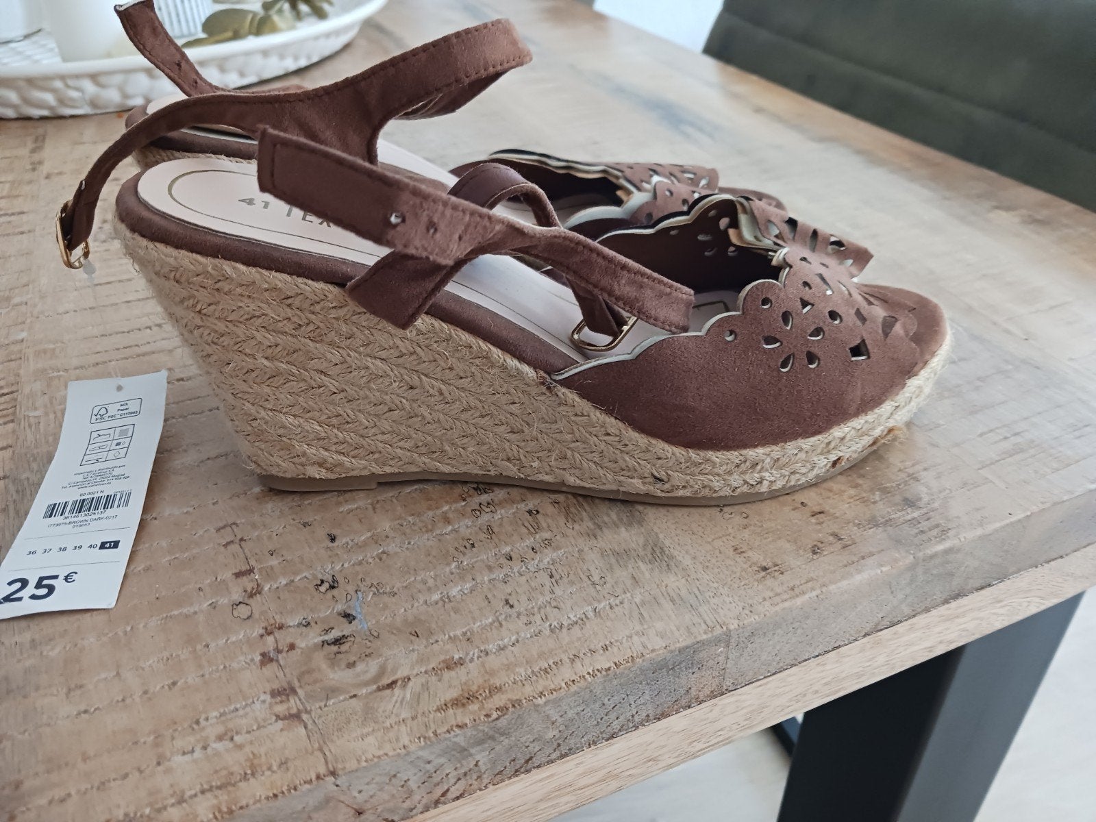 Nieuwe  schoenen, Ophalen, Bruin, Nieuw, Espadrilles of Moccasins